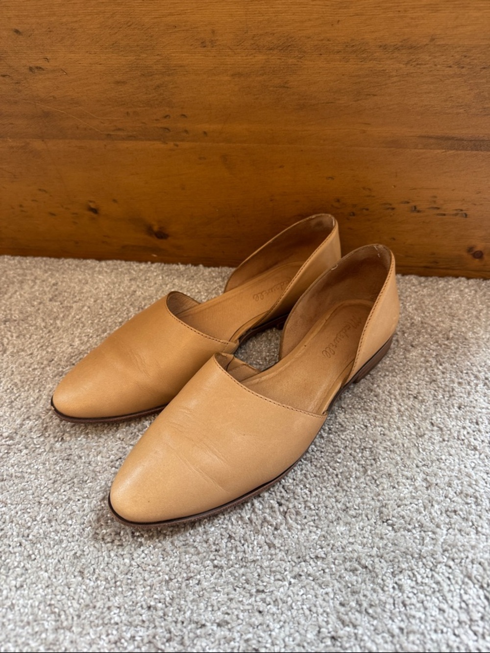 Madewell Marisa Dorsey flat nude tan 7.5